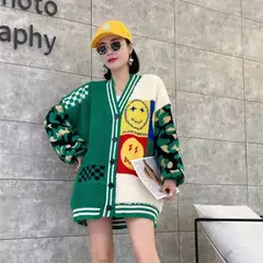 GENERICO - Chompa Mujer Gruesa Importada Botones Ev-85 Color Verde