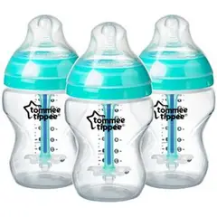 TOMMEE TIPPEE - Biberon Anticólicos Con sensor de T 9oz Packx3