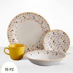 CORONA - Juego de Vajilla Ashley 16 Piezas