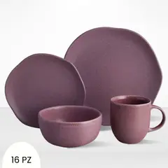 CORONA - Juego de Vajillas Gulupa 16 Piezas