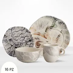 CORONA - Juego de Vajillas Ziba 16 Piezas