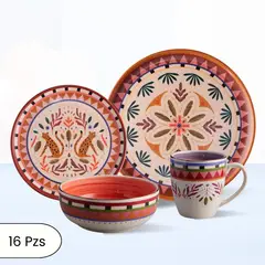 CORONA - Juego de Vajillas Selvatica 16 Piezas