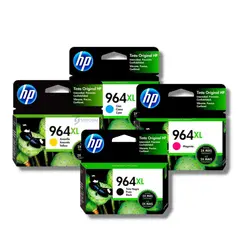 HP - Kit Tinta 964XL Cyan Magenta Amarillo Negro
