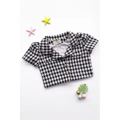 KIDS MASHMELO - Chaqueta Crop Chanel con Solapa para Niña - Kids Mahmelo