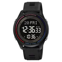 SKMEI - Reloj 2348 Hombre Digital Dual Deportivo Multifunción - Negro