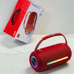 GENERICO - Parlante portatil Bluetooth y Radio Color Rojo