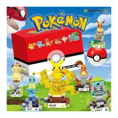 POKEMON - Set Bloques 6 Pikachu Bulbasaur Charmander Squirtle