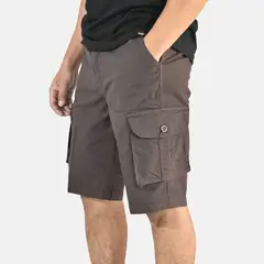 YONISTERS CLOTHING - Short Drill Cargo Stretch Marrón