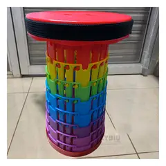 GENERICO - Silla Plegable y Resistente de Tapa Roja Y+Papel de Regalo
