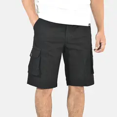 YONISTERS CLOTHING - Short Drill Cargo Stretch Negro