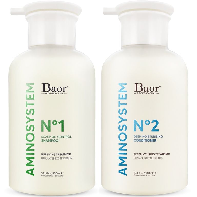 Shampoo para Cabello Graso 300ml + Acondicionador Baor Aminosystem