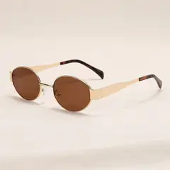 KAST PE - Gafas Lentes de Sol Runway Marron y Dorado Incluye estuche