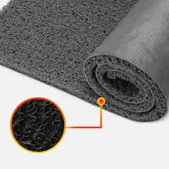 QRUBBER - Limpiapiés De (PVC) Color Negro 1.2 m x 12m x 13mm