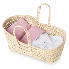 ANTONIO JUAN - Moises para Muñecas Reborn Canasta de Palma Unicornios