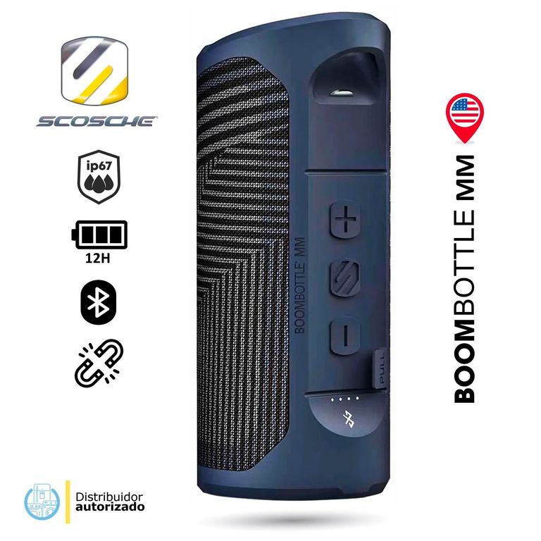 Parlante Portátil Magic Mount Boombottle - Blue Hatch