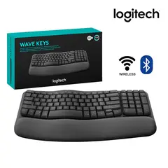 LOGITECH - TECLADO ERGO WAVE WIRELESS BOLT BT SP GRAPHITE
