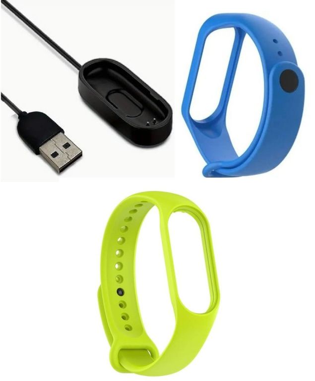 Cargador + 2 Correa Silicona para Xiaomi Band 4