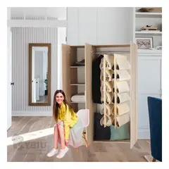 GENERICO - Organizador Moderno de Ropero en Crema Y+Regalo Stickers