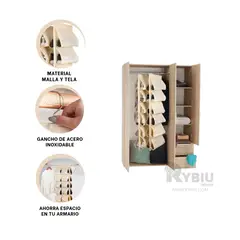 GENERICO - Organizador Portatil y Util de Color Crema Y+Gift Stickers