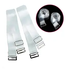 GENERICO - Pack 3 pares de ligas traslucidas para brasiers