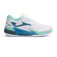 JOMA - Tennis Mujer Roland 24 Blanco Turquesa
