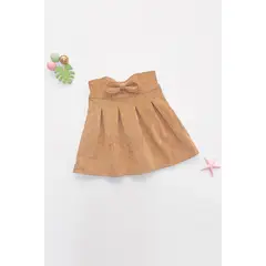 KIDS MASHMELO - Falda de Corduroy con Lazo para Niña - Kids Mahmelo