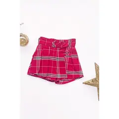 KIDS MASHMELO - Falda Short a Cuadros para Niña -