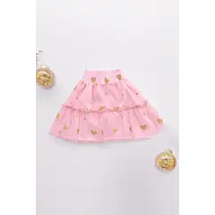 KIDS MASHMELO - Falda en Tull de Corazones para Niñas -Kids Mashmelo