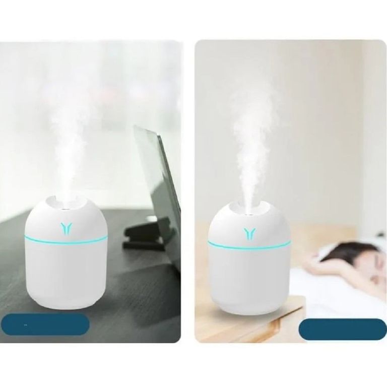Humidificador de Aire Mini USB Hogar Auto Aromaterapia Luces Genieka