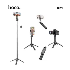 HOCO - Trípode Soporte 2en1 para Selfie con Bluetooth - K21