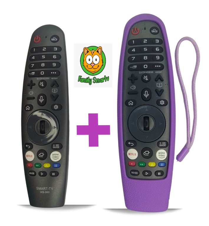 Control Magic Universal para Tv BGH Webos + Funda Purpura