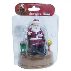 GENERICO - Figura Solar Movible Papanoel Escribe Libro