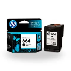 HP - Cartucho de Tinta 664 Negro F6V29AL Original