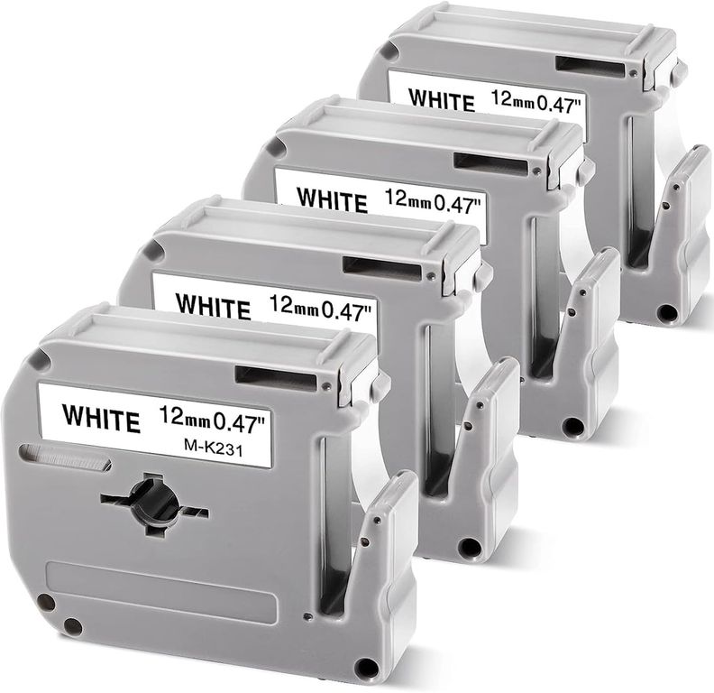 CINTA COMPATIBLE M-K231 NEGRO SOBRE BLANCO