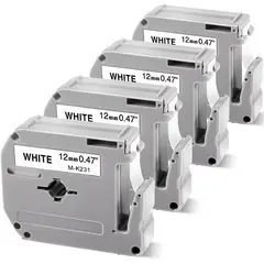 BROTHER - CINTA COMPATIBLE M-K231 NEGRO SOBRE BLANCO