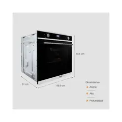 SOLE - Horno a Gas Empotrable SOLHO018 70L