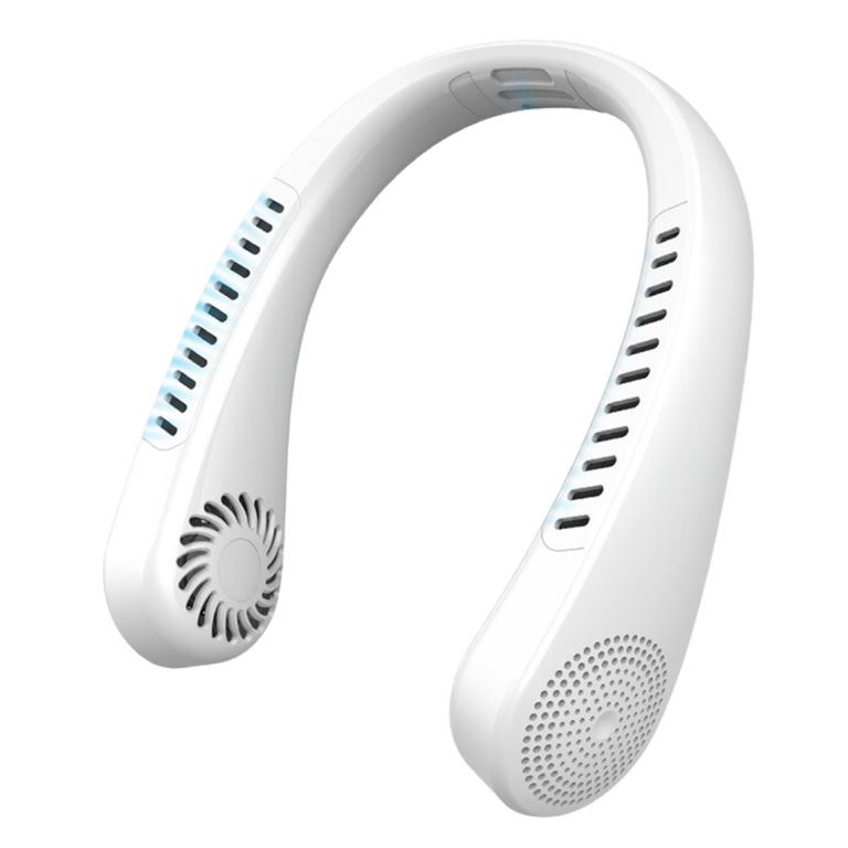 Ventilador de Cuello Recargable 5 Velocidades con Pantalla Digital Q7