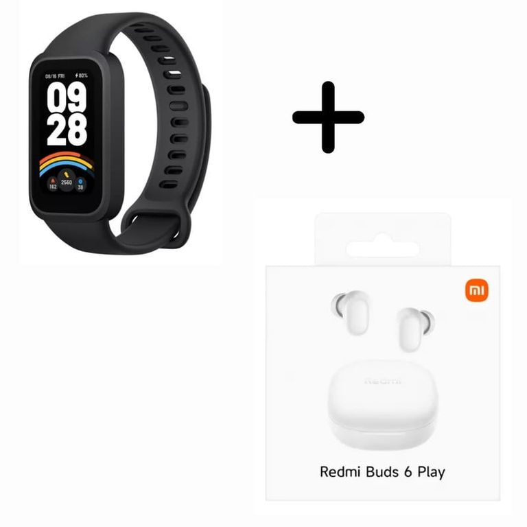 Smart Band 9 Active + Audifono Buds 6 Play - Blanco