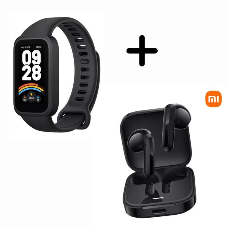 Smart Band 9 Active + Audifono Buds 6 Active - NEGRO