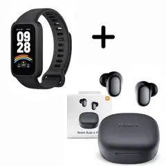 XIAOMI - Smart Band 9 Active + Audifono Buds 6 Play - NEGRO