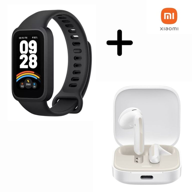 Smart Band 9 Active + Audifono Buds 6 Active - Blanco