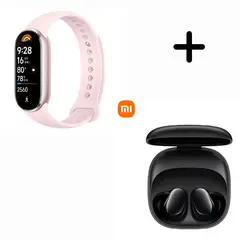 XIAOMI - Xiaommi Smart Band 9 Rosa + Audifono Buds 6 Play - Negro