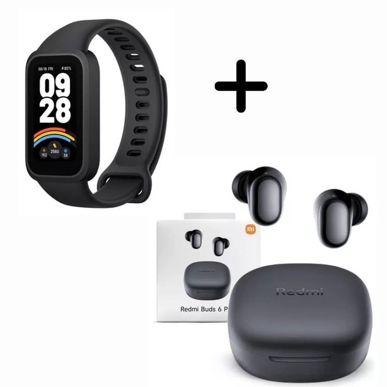 Smart Band 9 Active + Audifono Buds 6 Play - NEGRO