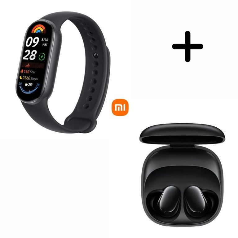 Xiaommi Smart Band 9 Negro + Audifono Buds 6 Play - Negro