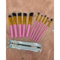 FLOWER SECRET - Brocha 10 PCS - Maquillaje