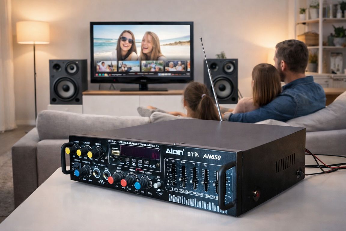 AMPLIFICADOR DE AUDIO DIGITAL ESTEREO BLUETOOH KARAOKE