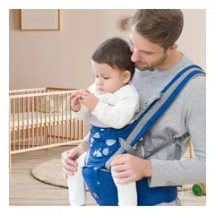 GENERICO - Canguro Multifuncional Ballenita en Azul Y+Papel de Regalo