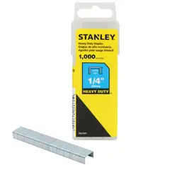 STANLEY - Grapas Uso Pesado 1/4" x 1000 unidades Corona Angosta