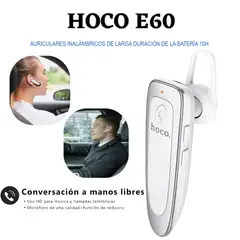 HOCO - Auriculares Bluetooth 5.0 Para Negocio Con Micrófono Color Blanco