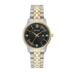 BULOVA - 98P198 Reloj clásico de cuarzo con fecha